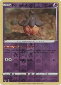 Pumpkaboo Reverse Holo Common Pokemon Card 076/203 Evolving Skies - Image 1