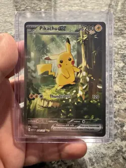 Pokemon Pikachu EX 276/217 Holo Thunderbolt 200 HP ASC Set Trading Card - Image 2