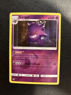 2017 Pokemon SM Crimson Invasion Gengar Reverse Holo #38/111 Vlp - Image 1