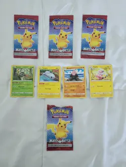 Pokemon TCG Match Battle 2022 McDonalds Booster Pack 4 sets - Image 1