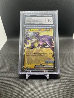 2025 POKEMON SV BLACK STAR PROMO ILLUST. CONTEST 2024 #215 TOXTRICITY EX CGC 10 - Image 1