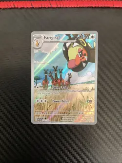 Pokemon TCG S&V Paldea Evolved Farigiraf 228/193 Illustration Rare Near Mint - Image 1