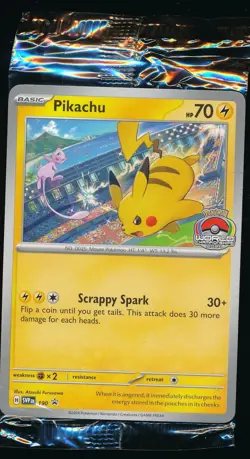 2024 Pokemon Pikachu 190 Scarlet & Violet Promo World Championshp Sealed - Image 1