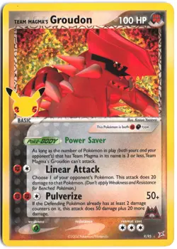 Team Magma's Groudon 9/95 Celebrations: Classic Collection Pokemon - Image 1