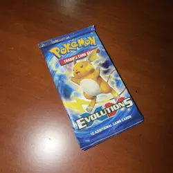Pokemon TCG XY Evolutions Booster Pack Raichu Artwork Sealed New - Image 2