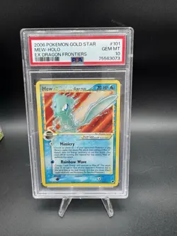 2006 Pokemon Gold Star Mew EX Dragon RARE Frontiers #101 - PSA 10 - GEM MINT - Image 1