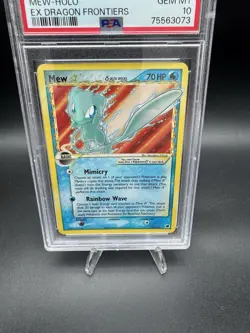 2006 Pokemon Gold Star Mew EX Dragon RARE Frontiers #101 - PSA 10 - GEM MINT - Image 3