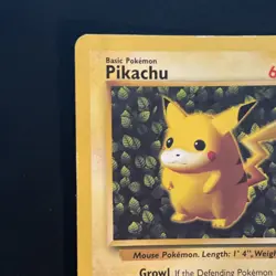 Pokemon TCG #58 Pikachu - Common, English, HP60, Base Set, 1999 - Image 3