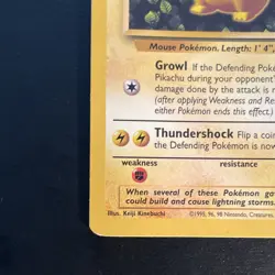 Pokemon TCG #58 Pikachu - Common, English, HP60, Base Set, 1999 - Image 5