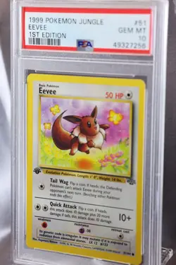 1999 Pokemon Eevee, 1st Edition Jungle #51/64, PSA 10 Gem Mint - Image 2
