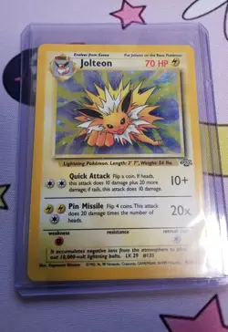 Jolteon Holo Unlimited LP 4/64 Jungle Pokemon - Image 1