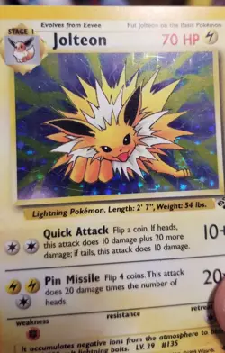 Jolteon Holo Unlimited LP 4/64 Jungle Pokemon - Image 2