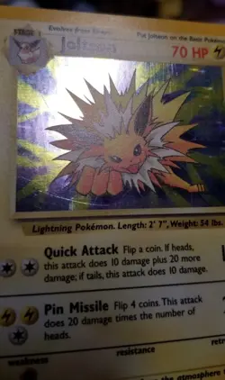 Jolteon Holo Unlimited LP 4/64 Jungle Pokemon - Image 4