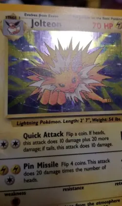 Jolteon Holo Unlimited LP 4/64 Jungle Pokemon - Image 5
