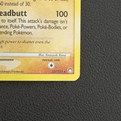 Pokemon TCG Rampardos Mysterious Treasures 33/123 Rare Holo - DMG - Image 2