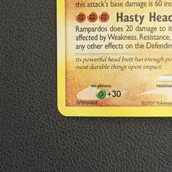 Pokemon TCG Rampardos Mysterious Treasures 33/123 Rare Holo - DMG - Image 5