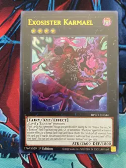 Yu-Gi-Oh: BPRO-EN044 Exosister Karmael 1st Ed. Ultra Rare NM-Mint - Image 1