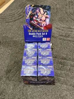 8x ONE PIECE TCG OP-14: The Azure Sea’s Seven Double Pack Set Vol. 9 Sealed LOT - Image 1