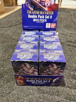 8x ONE PIECE TCG OP-14: The Azure Sea’s Seven Double Pack Set Vol. 9 Sealed LOT - Image 3