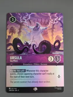 Ursula Sea Witch Epic Fabled Disney Lorcana 208/204 Foil NM+ - Image 1