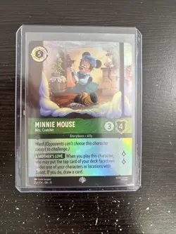 Disney Lorcana Winterspell Epic 213/204 Minnie Mouse Mrs. Cratchit In Hand NM - Image 1