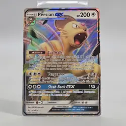 Pokemon Persian GX 149/214 Sm-Unbroken Bonds Ultra Rare Full Art Holo Card NM - Image 1