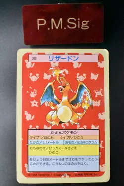 Charizard No. 006 Topsun Green Back 1997 Japanese Pokemon Card - Image 1