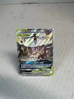 Espeon & Deoxys GX SM240 SM Holo Black Star Promo Card NM - Image 1