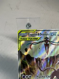 Espeon & Deoxys GX SM240 SM Holo Black Star Promo Card NM - Image 3