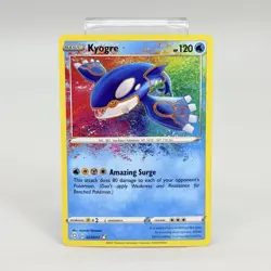 Pokemon TCG Kyogre Shining Fates 021/072 Holo Amazing Rare Card NM - Image 1