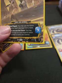 Star Wars Unlimited LOF Yoda My Ally Is The Force Prestige Card 1057 rare - Image 2