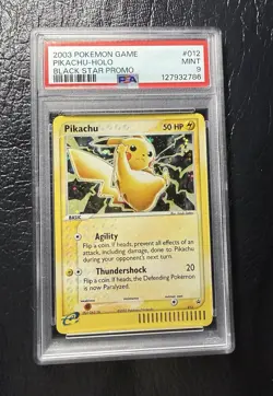 PSA 9 2003 POKEMON GAME PIKACHU 012 HOLO Black Star Promo E-READER CARD SLAB - Image 3