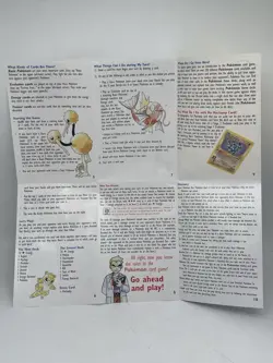 VINTAGE Pokemon Trading Card Game TCG Rulebook Version 1 Rule Manuel 1999 - Image 4