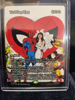 Magic The Gathering Spider-Man Artifact Wedding Ring #M0007 - Image 1