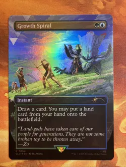 MTG Foil Borderless Growth Spiral Secret Lair X Horizon: Into the Forbidden West - Image 1
