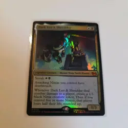 Dark Leo and Shredder - Foil - TMT - TMNT - 0142- MTG - NM - Ships now! - Image 1