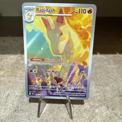 Rapidash 189/182 NM ILLUSTRATION RARE HOLO Destined Rivals Pokemon Card - Image 2