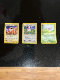 Pokemon Neo Destiny - Dark Flaaffy, Light Wigglytuff, Light Venomoth - LP - Image 1