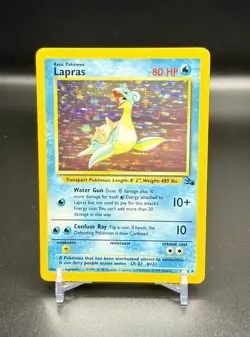 Pokemon TCG Lapras Fossil Holo Rare - 10/62 - LP - Priced To Sell Quick! - Image 1
