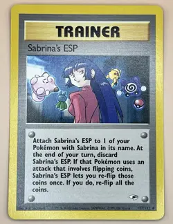 Sabrina’s ESP 117/132 – Gym Heroes - LP - 2000 Pokemon TCG - Image 1