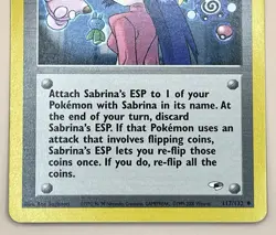 Sabrina’s ESP 117/132 – Gym Heroes - LP - 2000 Pokemon TCG - Image 4