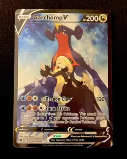 Pokemon TCG Garchomp V TG23/TG30 Swsh10: Astral Radiance Trainer Gallery Holo - Image 1