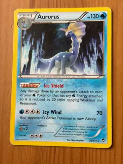 Aurorus 26/111 Regular Rare MP - Furious Fists 2014 - Pokemon TCG - Image 1