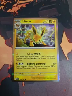 Jolteon Holo Rare 135/165 SV: Scarlet & Violet 151 Pokemon TCG LP - Image 1