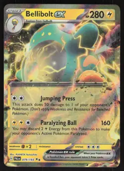 Pokemon TCG SV02: Paldea Evolved #079/193 Bellibolt ex NM - Image 1