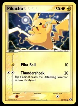 Pokemon TCG Emerald #60/106 Pikachu LP - Image 1