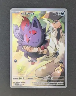 N's Zorua - #189 Journey Together ETB Promo Pokemon - NM/MINT - Image 1