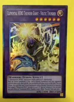 Yugioh ~ Elemental HERO Thunder Giant Voltic Thunder ~ MZMU-EN029 ~ Ultra Rare - Image 1