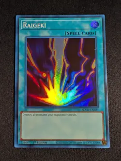Yugioh - Raigeki SDCH-EN021 1st Super Rare NM - Image 1