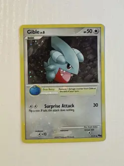 Gible 7/17 POP Series 6 Promo Pokemon Card Cosmos Holo Foil Rare Swirl NM - Image 1